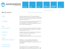 Tablet Screenshot of alleictvacatures.nl
